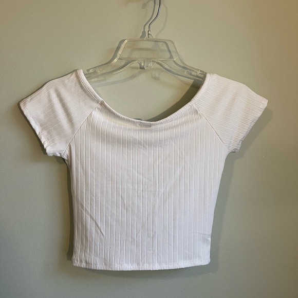 TILLY’S nwt White Ribbed Crop Top - Picture 5 of 5